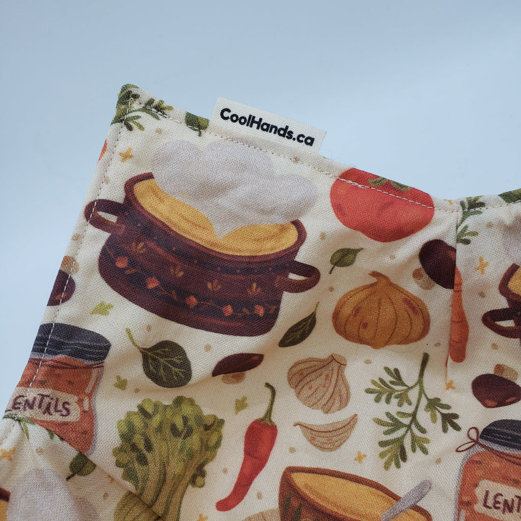 Microwavable Bowl Cozy – 100% Cotton, Handmade | SouperBowl by Cool Hand Nukes.