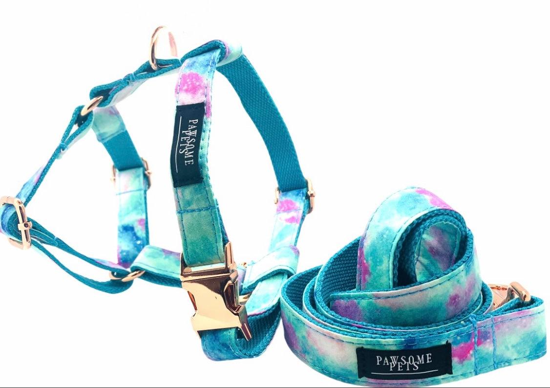 Sky-Tint Step-In Dog Harness & Leash Set – Adjustable, Lightweight | Pawsome Pets New York