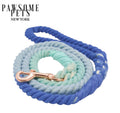 Oceanside Rainbow Rope Dog Leash – Hand-Dyed 100% Cotton | Pawsome Pets New York