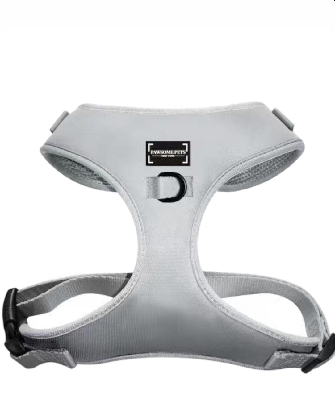Silver Bundle Dog Walking Set – Harness, Collar, Lead, Bowtie & Poop Bag Holder | Pawsome Pets New York