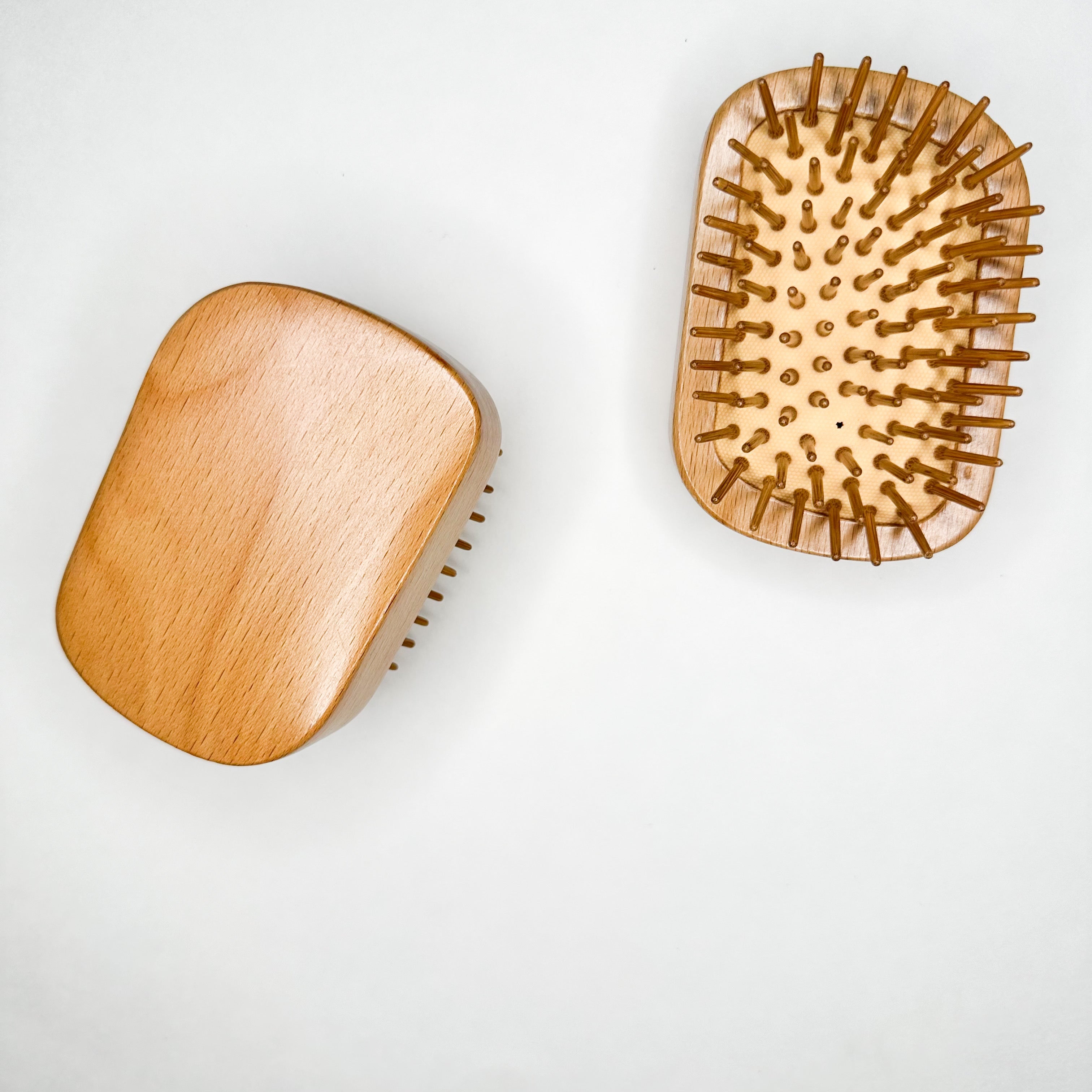 Organic Wooden Hair Brush – Natural Bristles for Tangle-Free, Shiny Hair | Smile Boutiques.