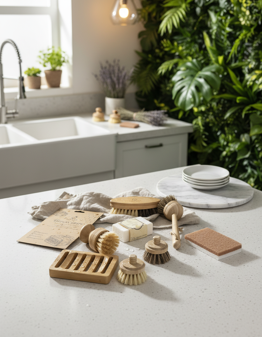OrganicNest Zero-Waste Home Cleaning Kit – 9-Piece Natural Eco Set | Eco Haven.