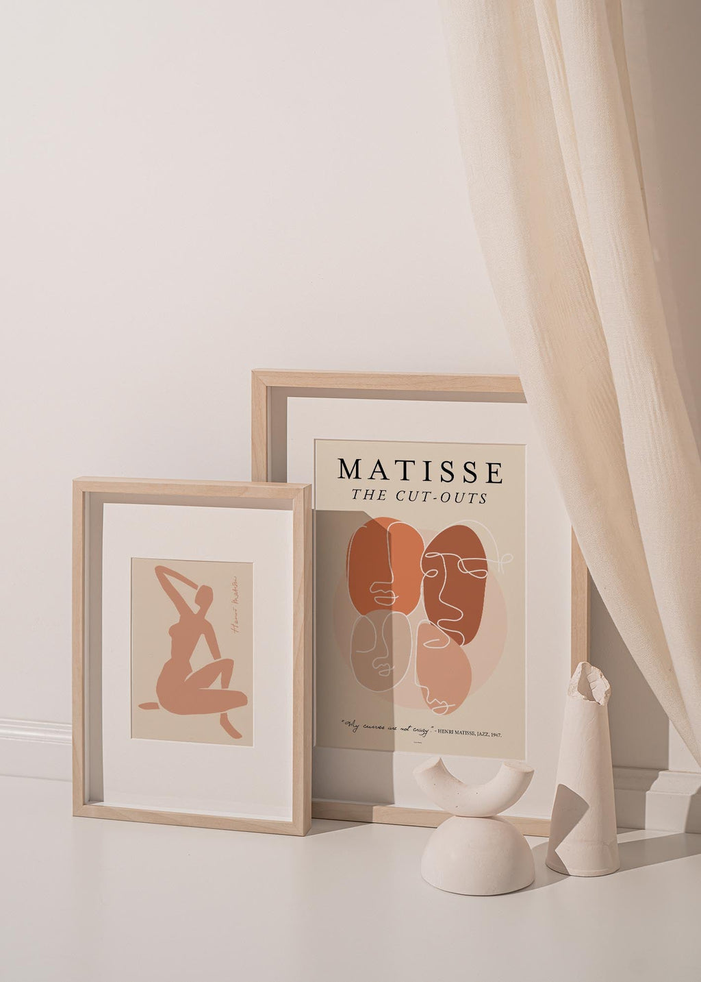 Matisse Coral Nude – Henri Matisse Inspired Art Print | Paper Provision
