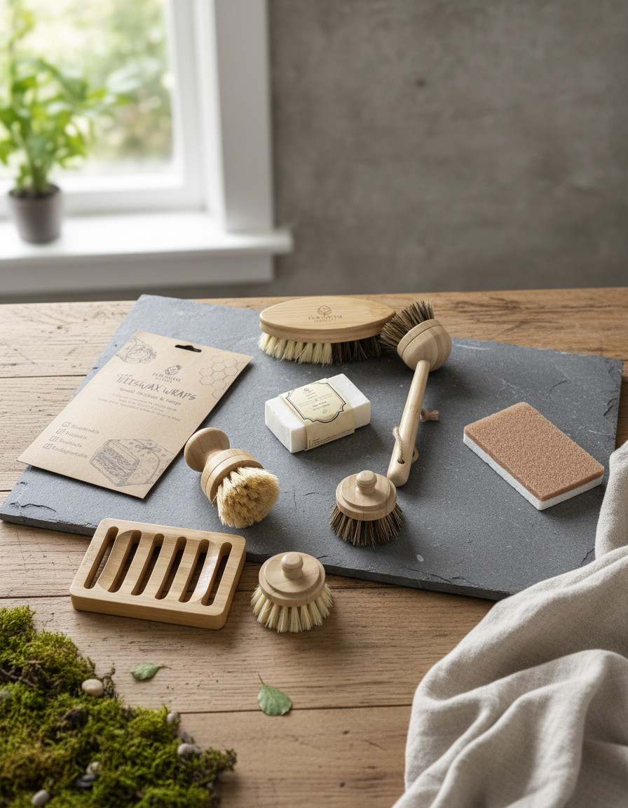 OrganicNest Zero-Waste Home Cleaning Kit – 9-Piece Natural Eco Set | Eco Haven.