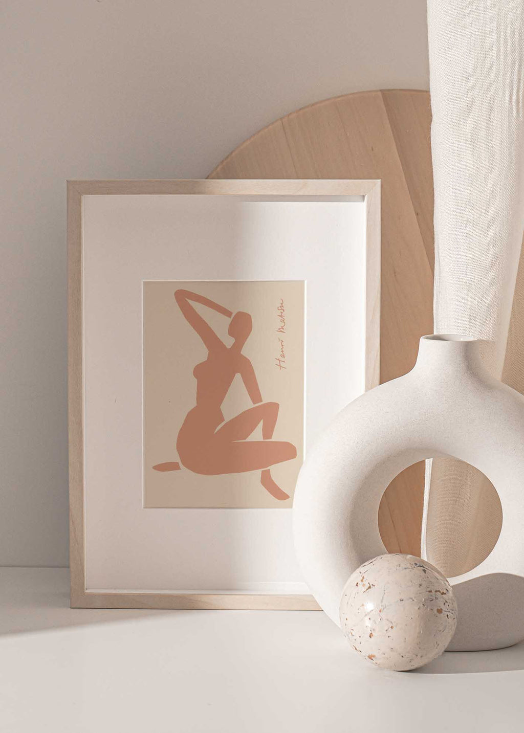 Matisse Coral Nude – Henri Matisse Inspired Art Print | Paper Provision