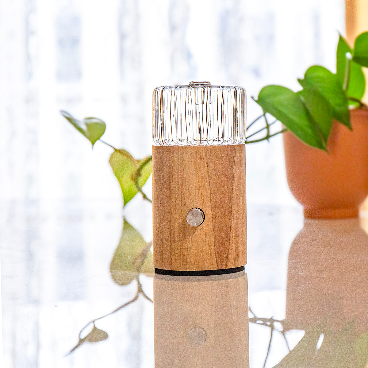 NOVA Ezy Waterless Essential Oil Diffuser – Portable & Eco-Friendly Wooden Nebuliser
