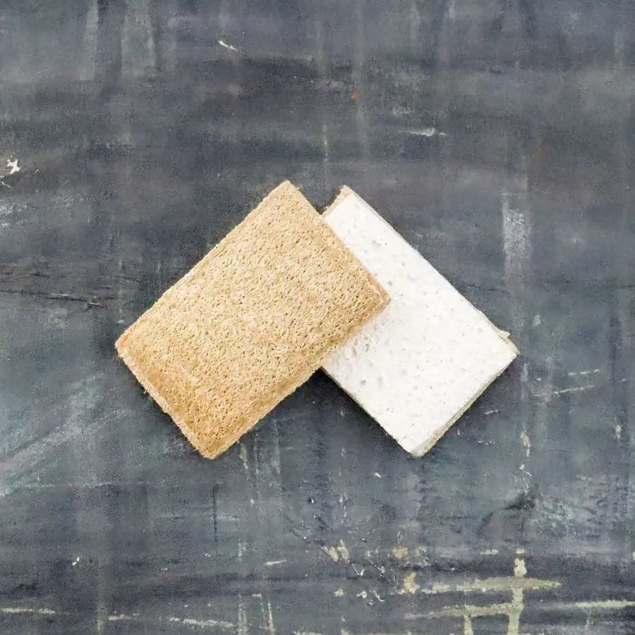 Plantish ecoCycle Natural Fibre Scrubbing Sponge – Organic, Biodegradable & Non-Scratch.